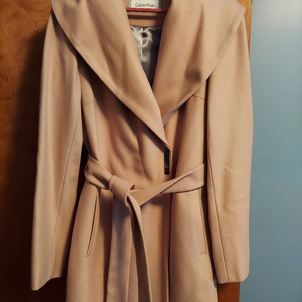 Calvin Klein lined coat